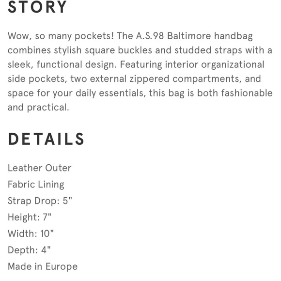 A.S.98 Silver and Brown Baltimore Shoulder Bag - new! - Picture 9 of 9